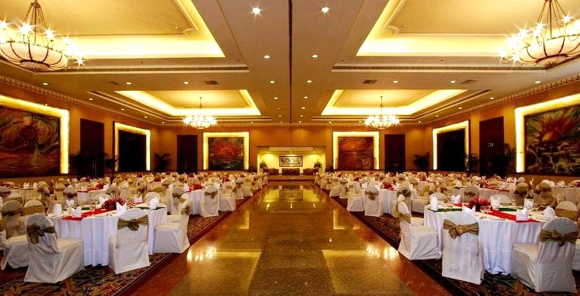 The grand ballroom at The Lalit, Mumbai