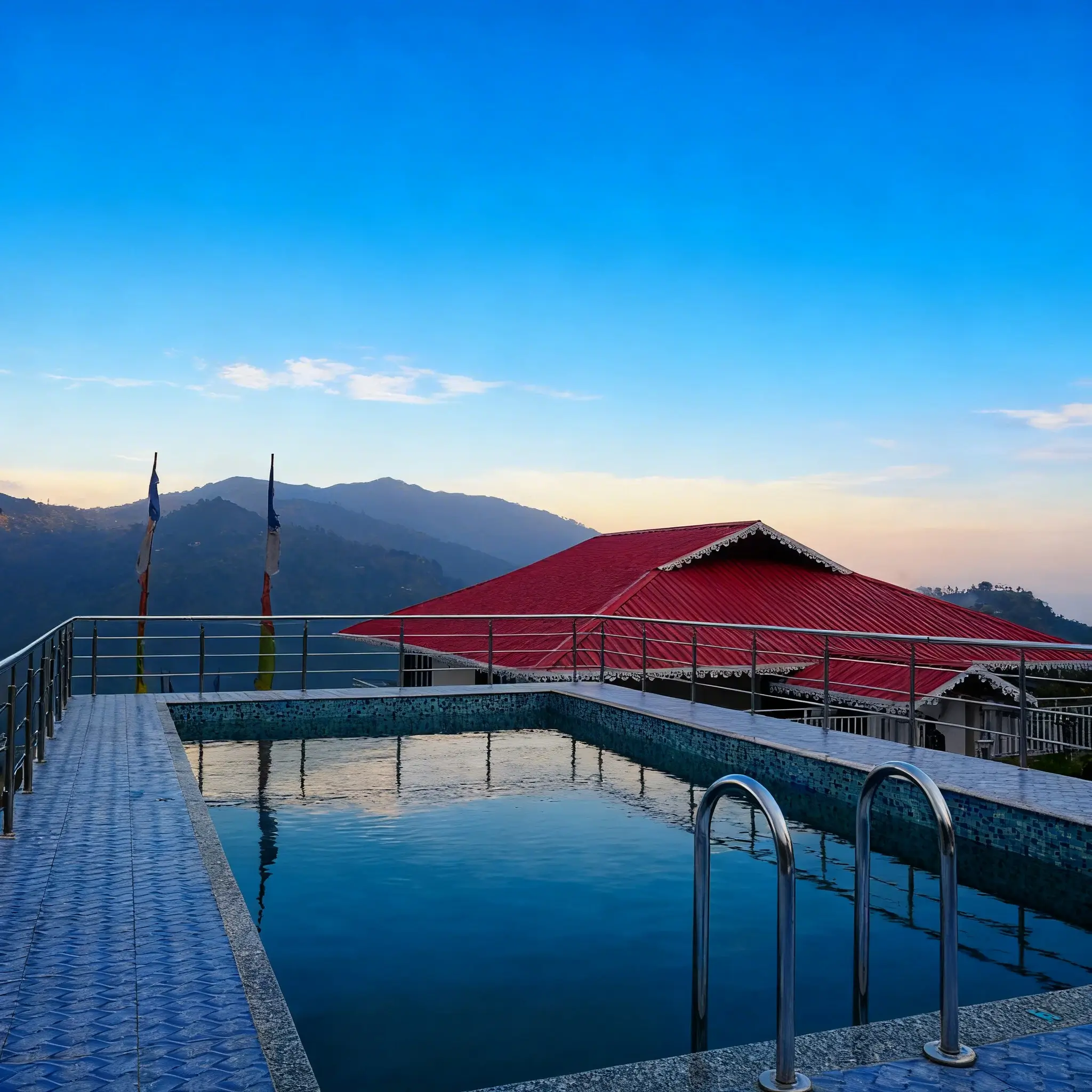 Meditation by the mountains