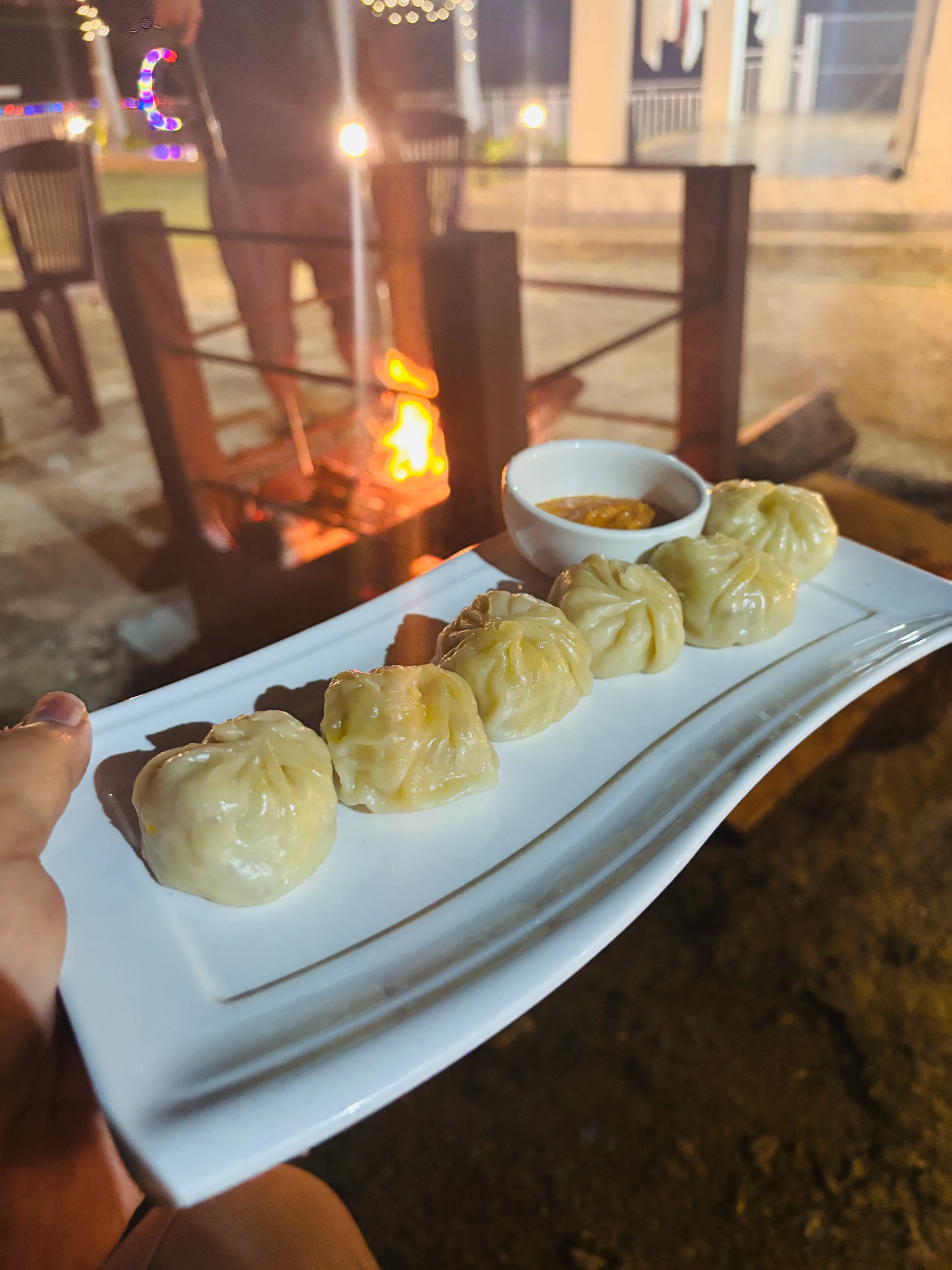 Valley view with mist